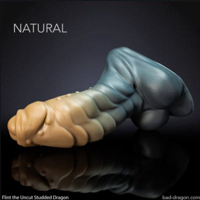 Bad Dragon® Flint® the Uncut Studded Dragon Dildo | Natural