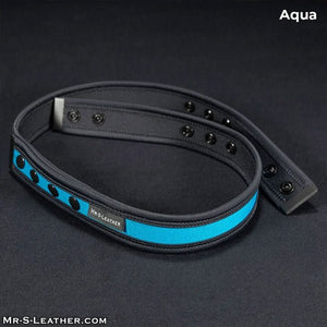 Mr. S Leather Neo Chastity Waist Strap for KINK3D | Aqua