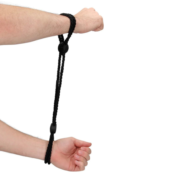 Adjustable Rope Hand Cuffs - Black – UberKinky